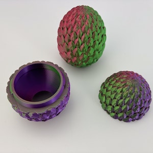 Mystery Egg Egg Dragon Surprise Egg Movable Jointed Crystal Dragon 3D Printed Mystery Box Surprise Stress Balls Fidget image 3