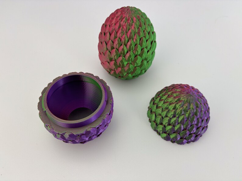 Mystery Egg Egg Dragon Surprise Egg Movable Jointed Crystal Dragon 3D Printed Mystery Box Surprise Stress Balls Fidget image 3