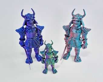 Flexi Samurai - Beweegbaar Samurai Model - Fidget Ninja - Stressbal voor op het bureau