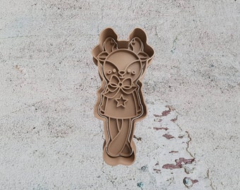 Reindeer Clay Polymer Stamp Full Body Cookie Cutter - Christmas