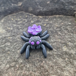 3 Orchideen-Spinne Einzigartiges Kunstwerk Minifigur Schreibtischspielzeug Figürchen Wohndeko 3D gedruckt Bild 1