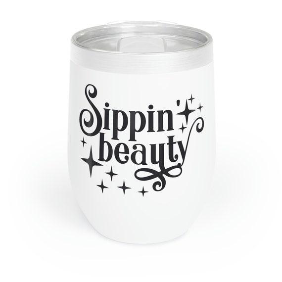 Sippin Pretty Insulated Wine Tumbler - White – My Tee Sharp