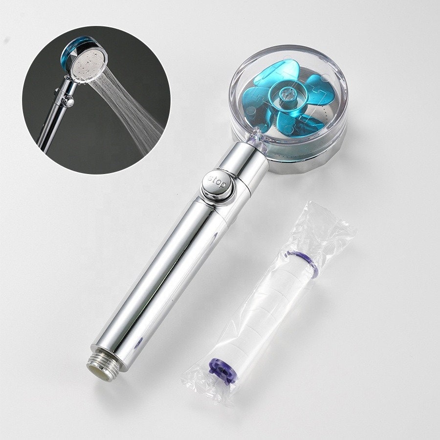 Bathroom Smart Booster Shower Head Rainfall Massage Energy Savings