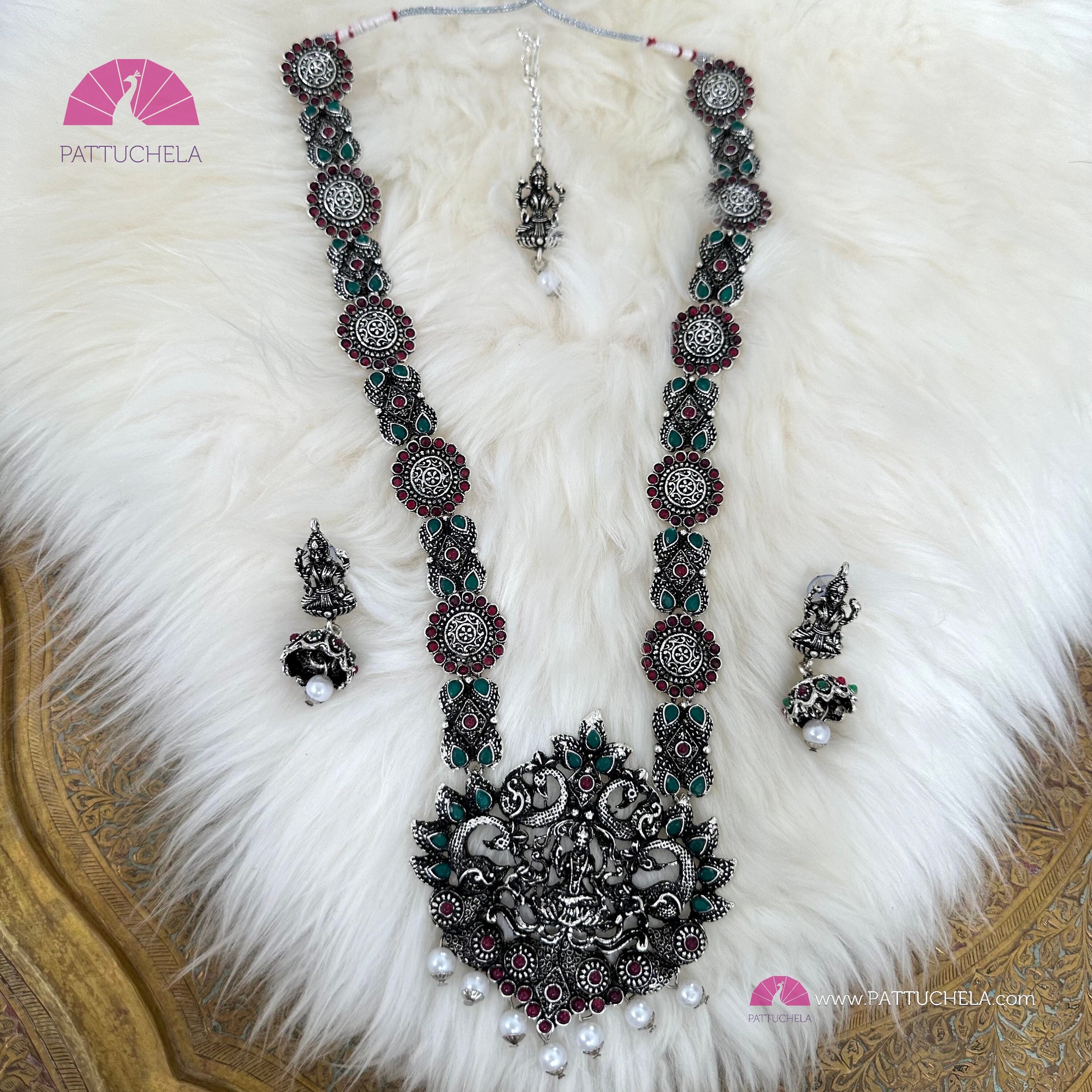 Oxidised silver 2024 temple jewellery