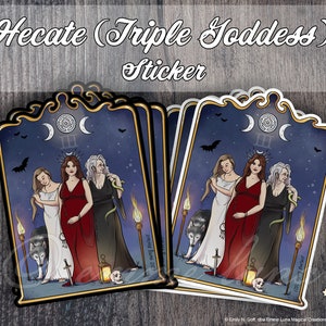 Hecate (Triple Goddess), Goddess Series - Sticker
