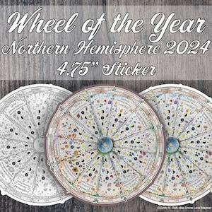 2024 Wheel of the Year Sticker (Northern Hemisphere)