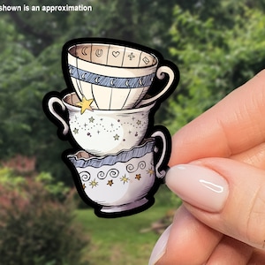 Teacup Magick Sticker, Four Options, FREE Domestic Shipping