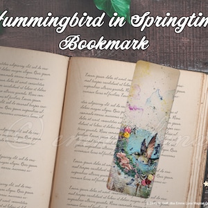 Hummingbird in Springtime Bookmark