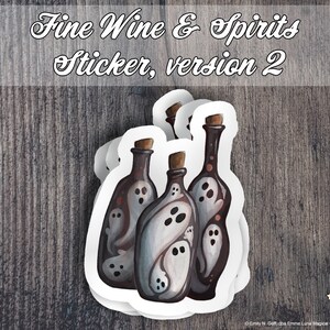 Fine Wine & Spirits Sticker, version 2