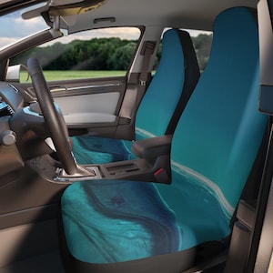 Whale Ocean Car Seat Covers Blue Cute