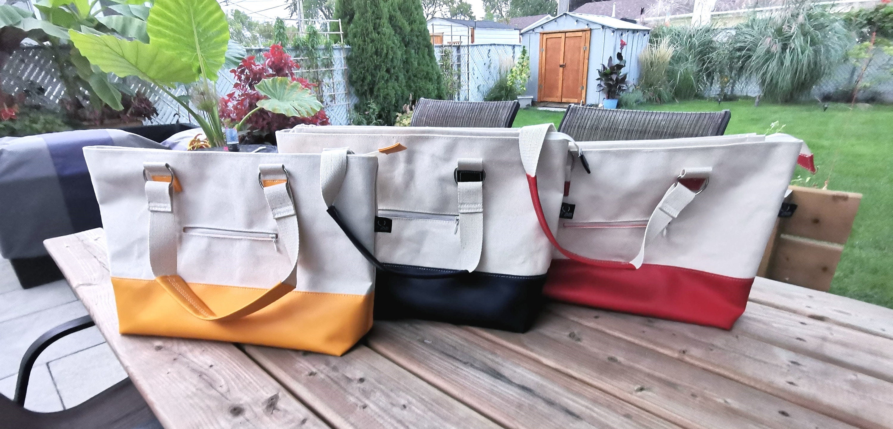 Pattern Canvas Tote Bag 