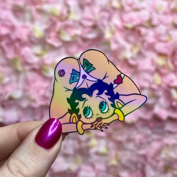 Sexy Cartoon Characters Holographic Stickers // Handmade // Unique // Hot // Kawaii