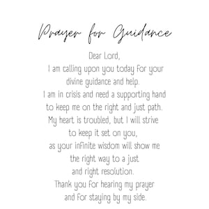Prayer for Strength and Wisdom, Anxiety Prints, Hope, Faith, Grief Prints, Christian Wall Art, Digital Wall Art, Prayers for Healing
