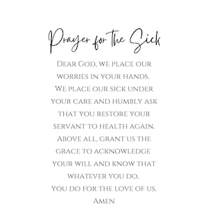 Prayer for Illness Sickness| Healing Prayer| Prayer for Difficult Times| Prayer for Anxiety, Fear, Depression| Cancer Prayer