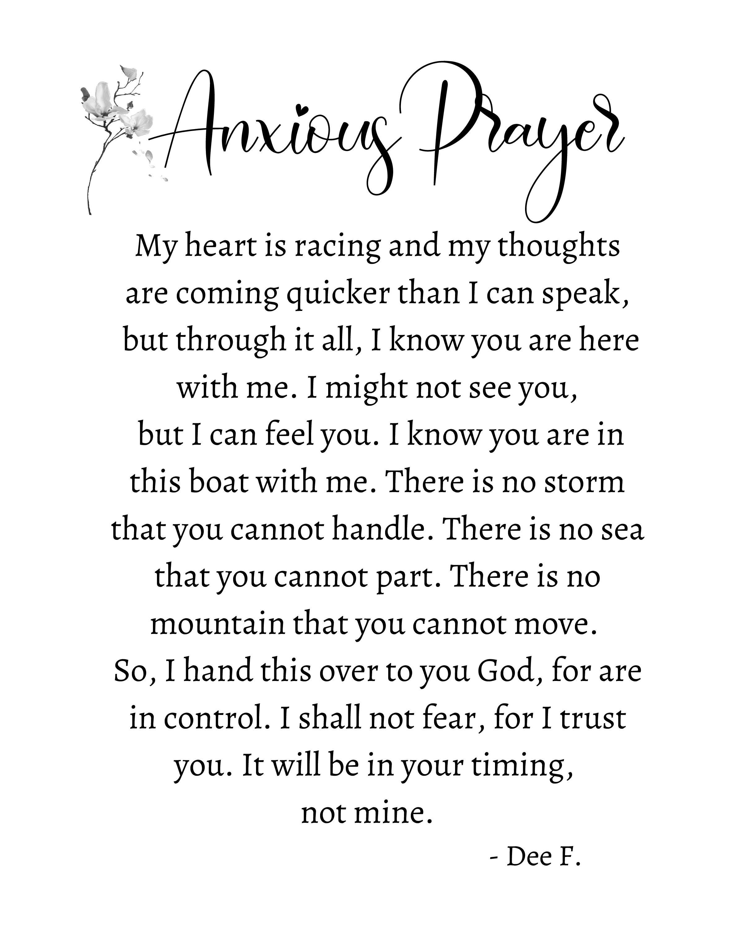 Anxious Prayer Anxiety Prayer Prayer For Difficult Times Faith Prints anxious-prayer-anxiety-prayer-prayer-for-difficult-times-faith-prints