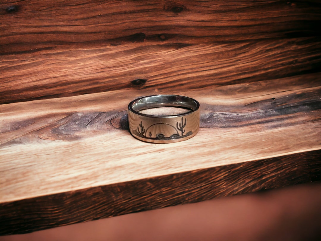 Custom Engraved Brand or Western Scene Ring FREE SHIPPING - Etsy