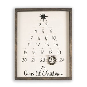 Countdown To Christmas | Advent Calendar | Countdown Calendar | Christmas Calendar | Holiday Countdown