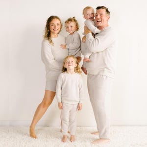 Matching Family Pajamas: Soft Feather Plush Loungewear