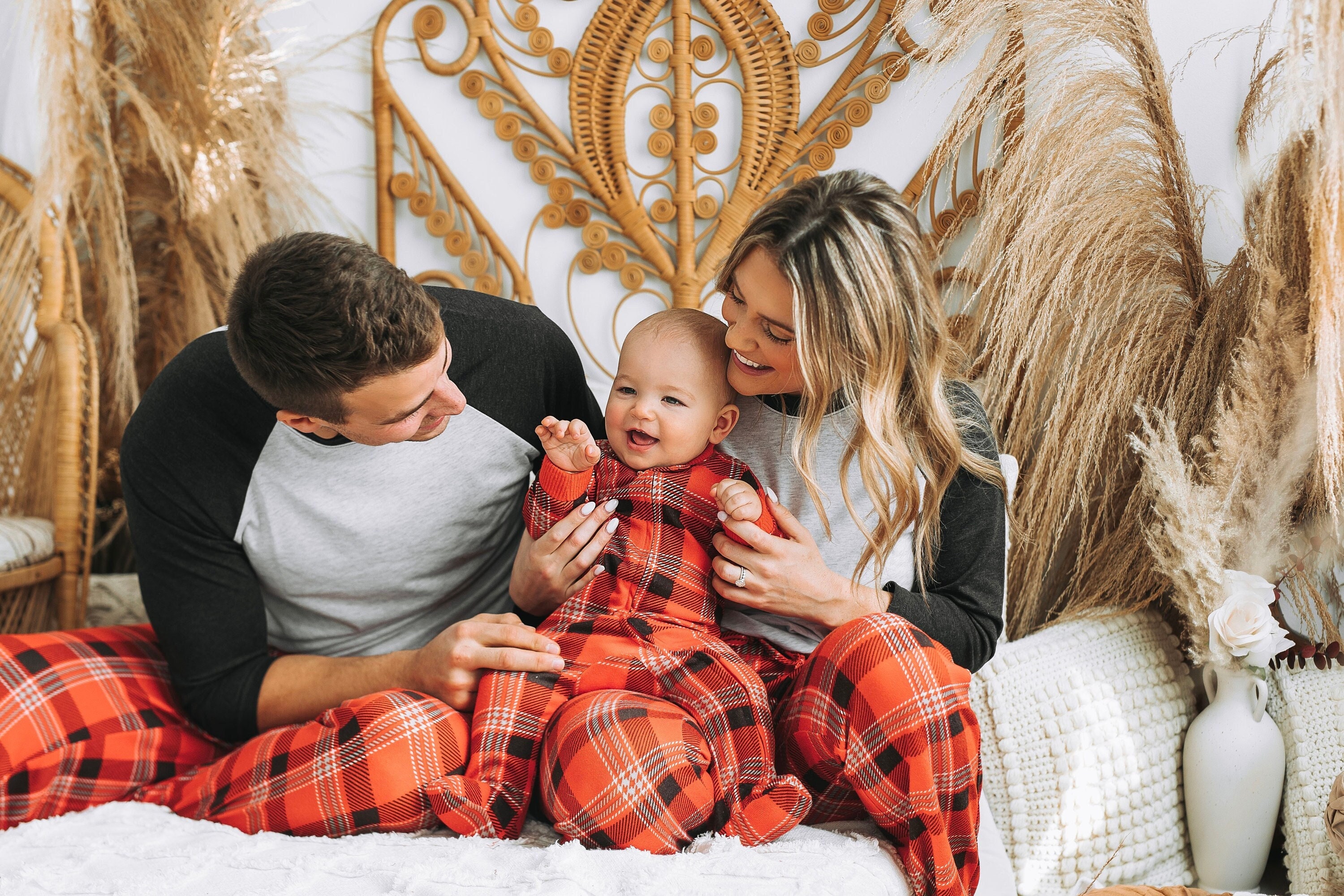 Matching Pajama Pants Family Pajama Pants Christmas Pajamas Red Gray Black Plaid Etsy