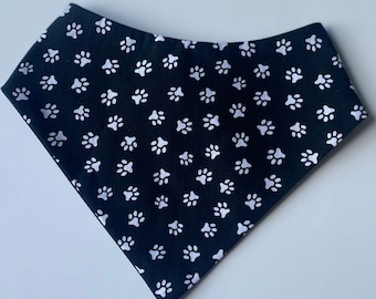 Personalised dog bandana | paw print design | pet bandana | dog accessories | bandana for dogs