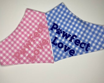 Personalised pet bandana | checkered pattern | dog bandana | per accessories