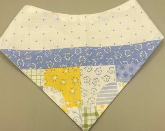 Dog bandana | patterned dog bandana | pets | dog | cat | bandana | yellow | blue