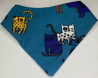 Retro dog bandana | pet accessories | dog neckwear | retro cats