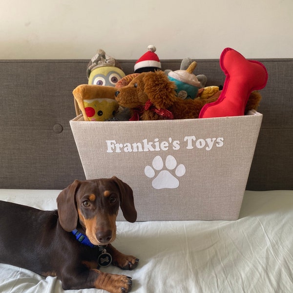 Dog Toy Box XL | pet storage | toy box | dog | cat | storage