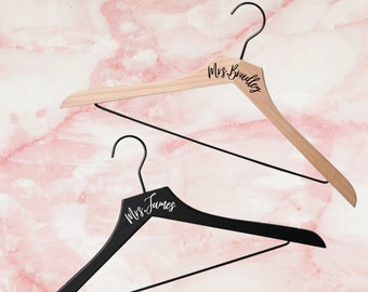 Custom Bridal Party Hangers