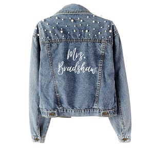Mrs. Denim Jacket - Custom Wedding Jacket