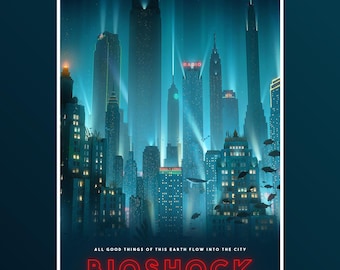PÓSTER DE BIOSHOCK - Impresión digital