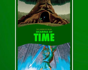 ゼルダの伝説 時のオカリナ 18 x 24 インチ ビデオゲーム ポスター