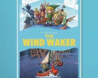 Póster de THE WIND WAKER - Impresión digital (La leyenda de Zelda)