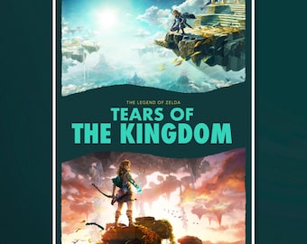Póster de Lágrimas del Reino - Impresión digital (La Leyenda de Zelda)