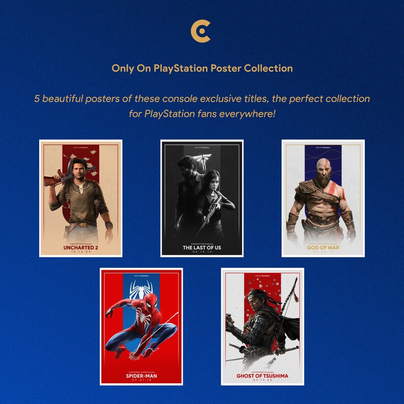 Ps3 Poster ONLY ON PLAYSTATION Poster Collection - Digital Print - Etsy