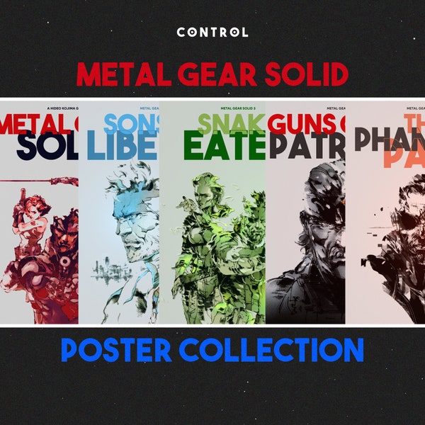 METAL GEAR SOLID Poster Collection - Digital Print