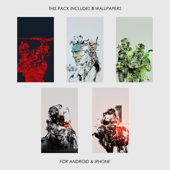 Metal Gear Solid Wallpaper Pack For Android Iphone Etsy