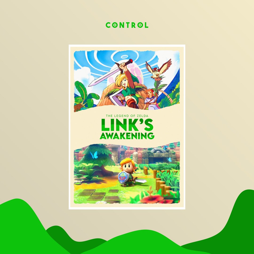 LINK'S AWAKENING POSTER - Digital Print (the Legend of Zelda) - Etsy
