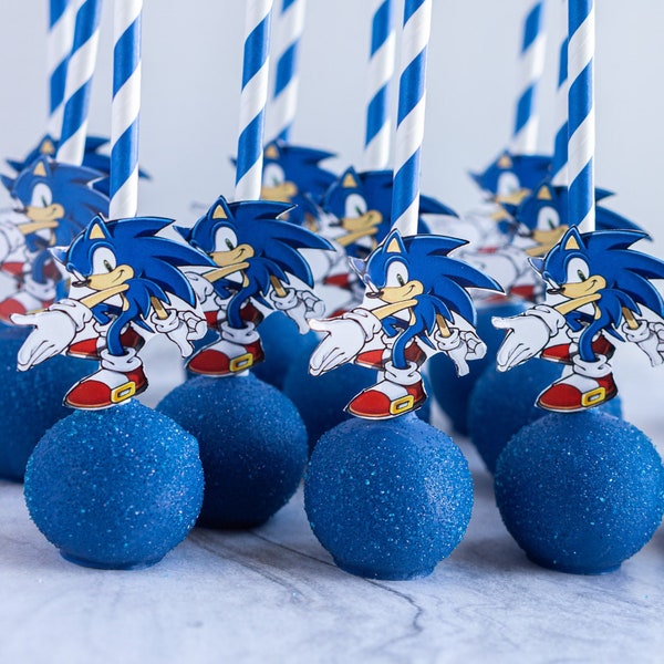 Sonic the hedgehog birthday cake pops, sonic the hedgehog birthday party, sonic the hedgehog (12)