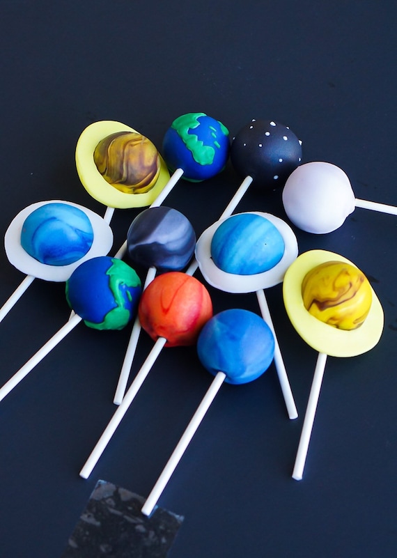 Solar System Cake Pops Etsy