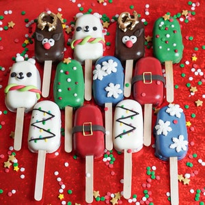 Christmas Cakesicles Cake Pops Treats Gift