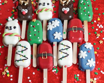 Christmas Cakesicles Cake Pops Treats Gift