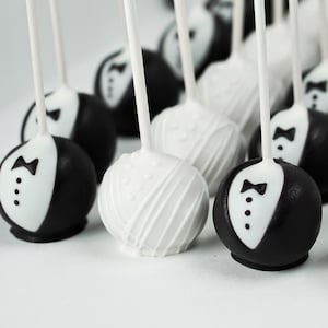 Wedding Favors Bride & Groom Cake Pop Treats 1 dozen image 3