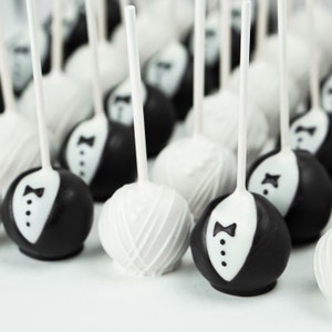 Wedding Favors Bride & Groom Cake Pop Treats 1 dozen