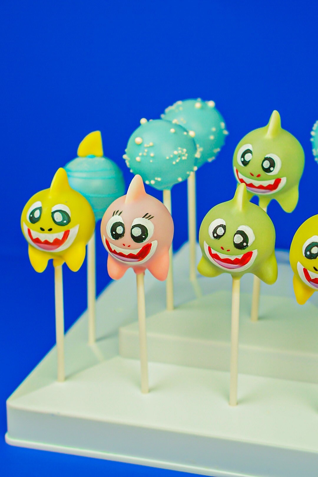 Baby Shark Cake Pops, Baby Shark Birthday Party 12 Etsy