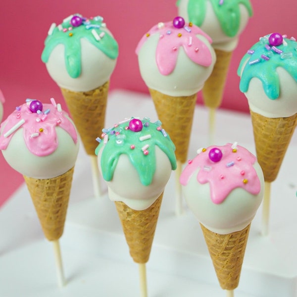 Ice Cream Cone Cake Pops - Etsy