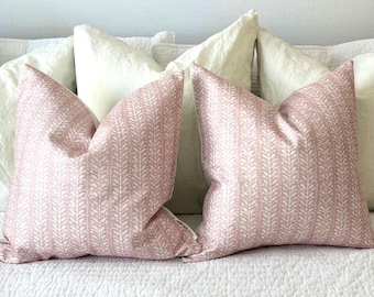 Floral Boho Blush Pillow Cover