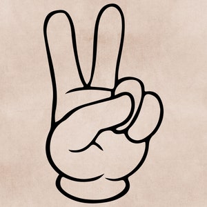 Finger Count Svg Hand Gesture Svg Cricut Hand Peace Sign - Etsy Australia