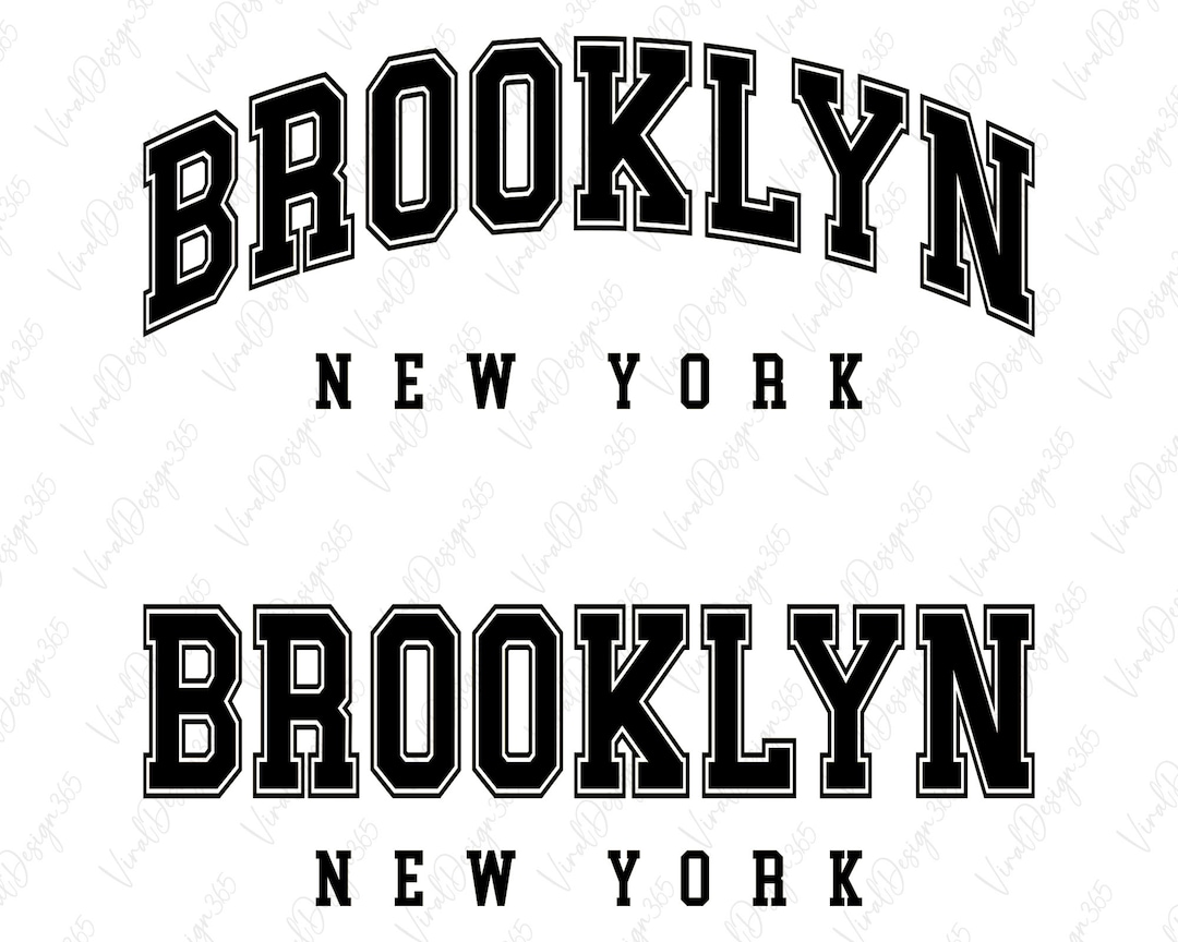 Brooklyn New York Svg, Digital Download, America Svg, College Font Svg
