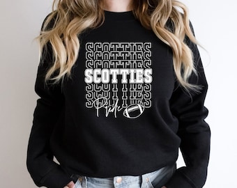 Scotties Pride Svg, Stacked Scotties Svg, Team Mascot, School Team Svg, School Spirit Svg, Football Svg, Team Apparel, Digital File